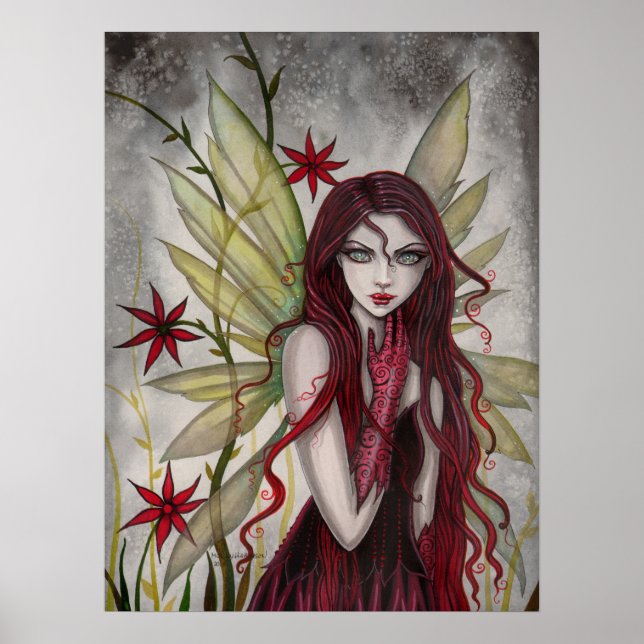 Poster Imaginaire de fée Scarlet par Molly Harrison (Devant)