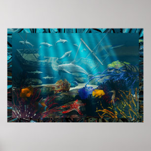 Poster Imaginaire de naufrage par michelle Wilder
