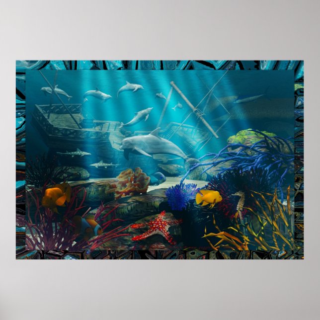 Poster Imaginaire de naufrage par michelle Wilder (Devant)