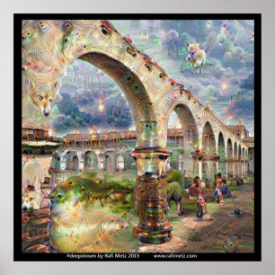 Poster Imaginaire Deepdream Mission Arcade