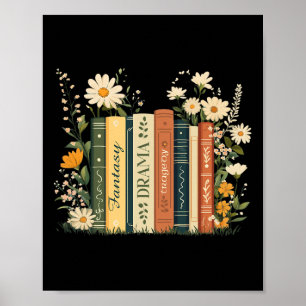 Poster Imaginaire Drama Tragédie Livre Floral Subtle Anti