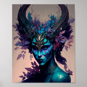Poster Imaginaire Elfe foncé