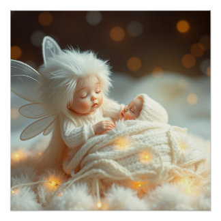 Poster Imaginaire Fairy Mother and Baby Art