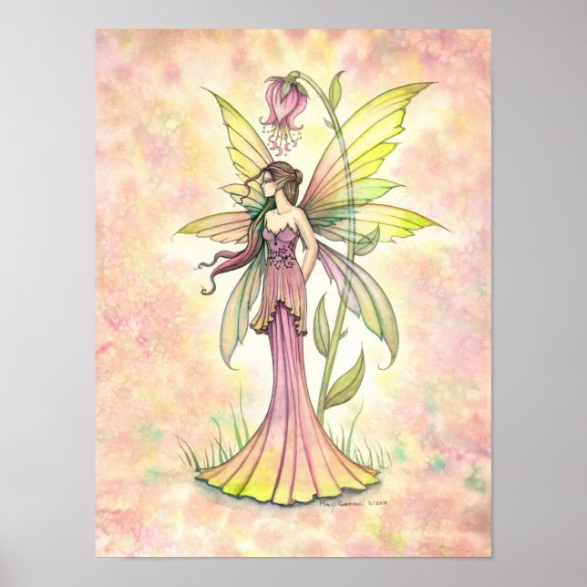 Poster Imaginaire Fleur de printemps aquarelle Art (Devant)