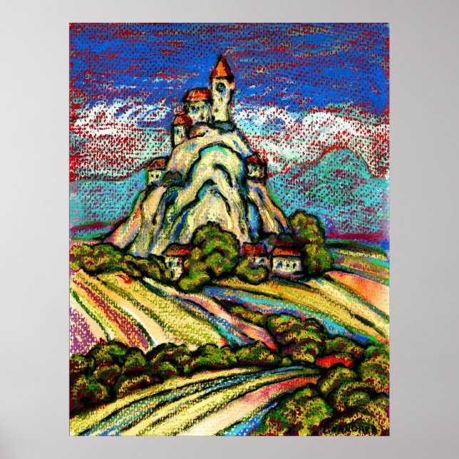 Poster Imaginaire Hill Castle (Devant)