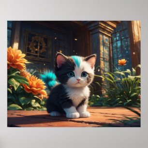 Poster *~* Imaginaire Kitty Chat 5:4 Feline Kitten