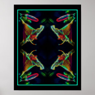 Poster Imaginaire Lily Abstrait Flower Art