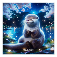 Imaginaire Mignonne Bonne Nuit Otter