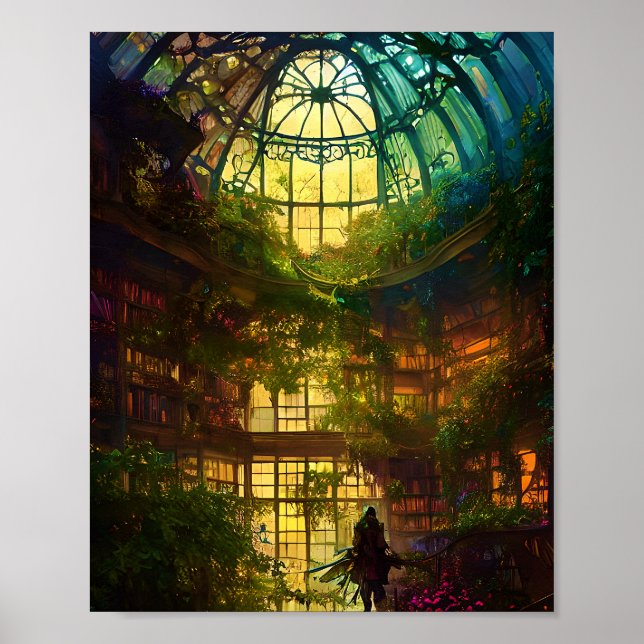 Poster Imaginaire solarium bibliothèque (Devant)