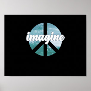 Poster Imagine Peace Support Earth World Peace Day Lover