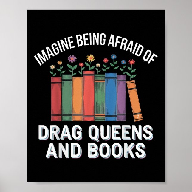 Poster Imaginez Avoir Peur Aux Reines Et Aux Livres De Dr (Devant)
