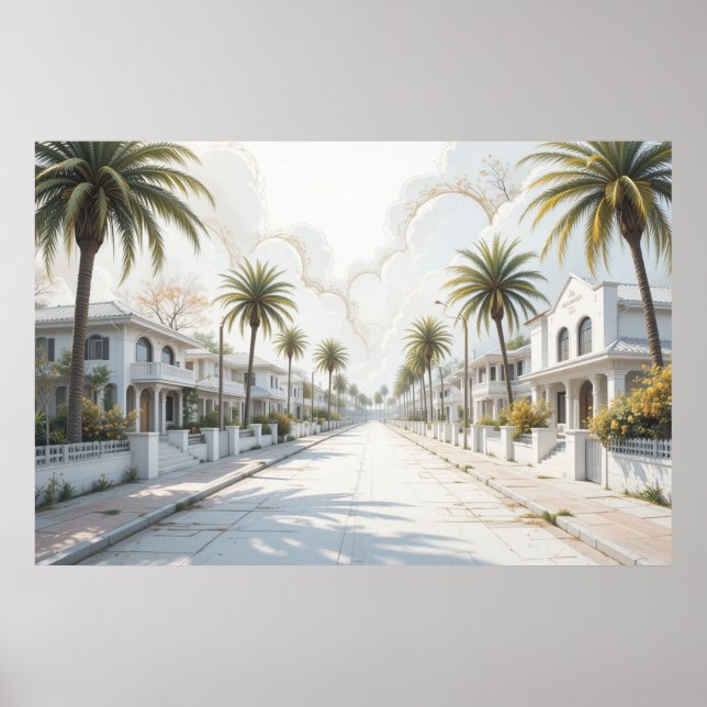 Poster Imaginez juste des endroits célestes et paisibles  (Devant)