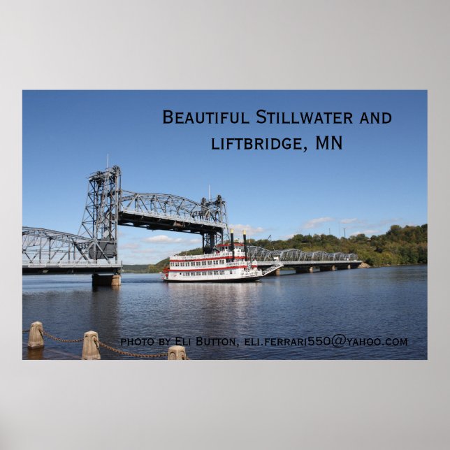 Poster IMG_2574, Beau Stillwater et pont de levage, ... (Devant)