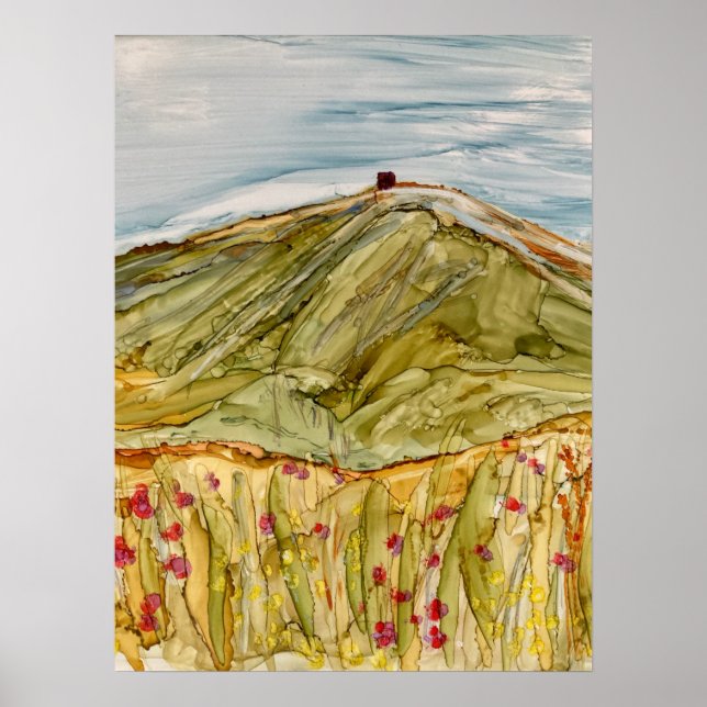Poster Imimpressionniste de Rivington Pike Horwich (Devant)