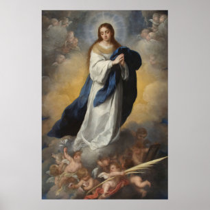 Poster Immaculée Conception Assomption Vierge Murillo