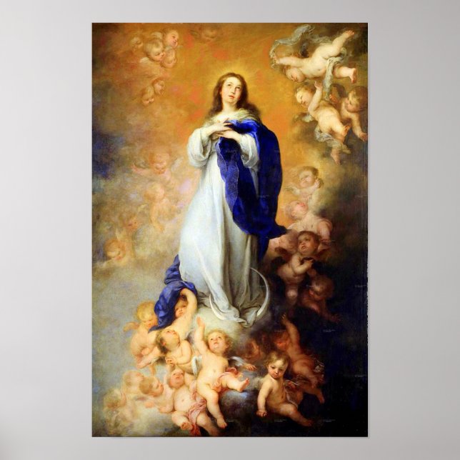 Poster Immaculée Conception Vierge Marie Assomption 04 (Devant)