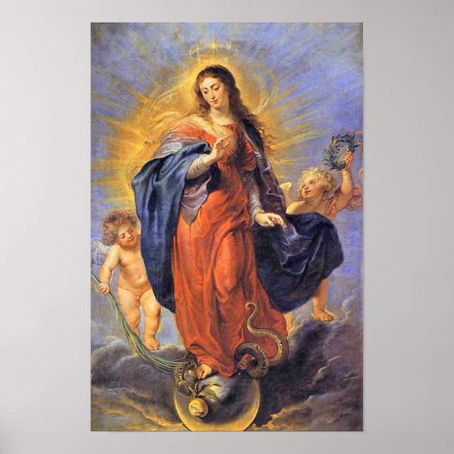 Poster Immaculée Conception Vierge Marie Assomption 06 (Devant)