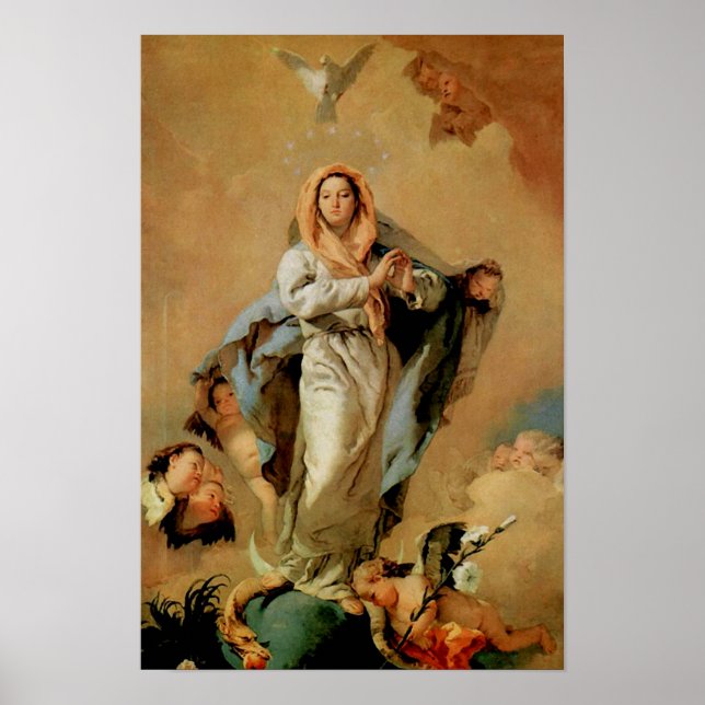 Poster Immaculée Conception Vierge Marie Assomption 07 (Devant)