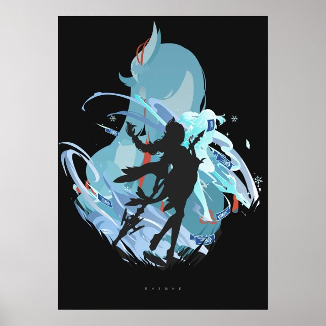 Poster Impact de Shenhe Genshin (Devant)