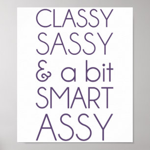 Poster Impertinent chic et un Assy de Smart de peu