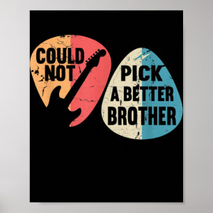 Poster Impossible De Choisir Un T-shirt Meilleur Frère Gu