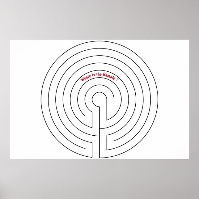 Poster Impossible de trouver l'affiche à distance (Devant)