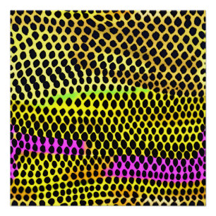 Poster Impression Abstraite colorée "Vibrant Wilderness"