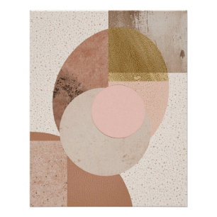 Poster Impression d'art mural abstrait neutre