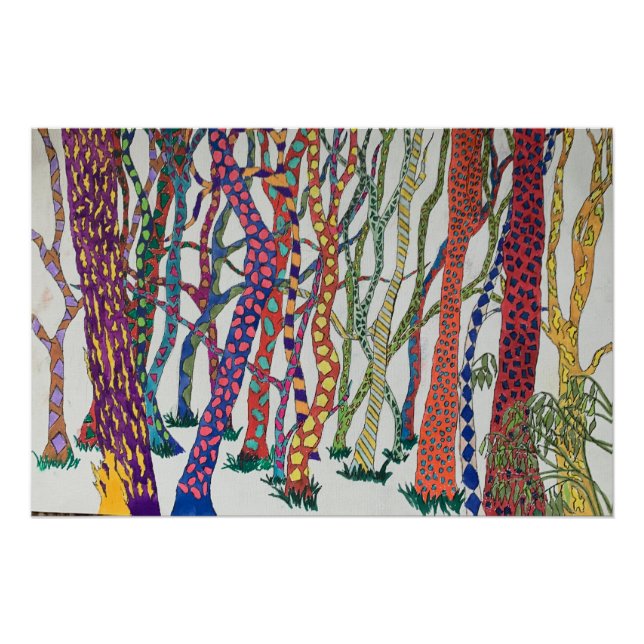 Poster impression de forêt sauvage (Devant)