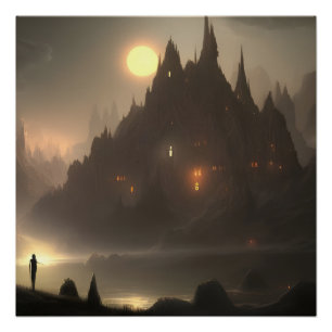 Poster Impression de toile d'art inspirée de Hogwarts