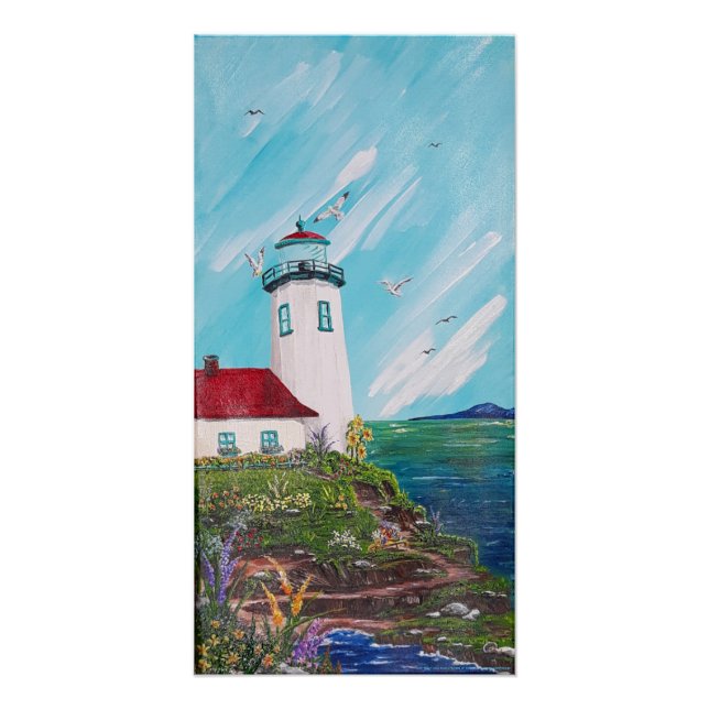Poster Impression du phare Garden (Devant)