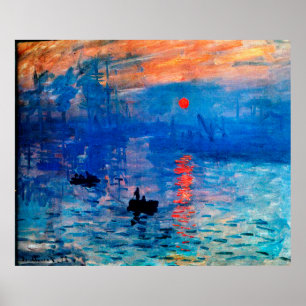 Poster Impression, lever du soleil 1872