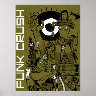 Poster Impression/Poster de la brosse de Funk