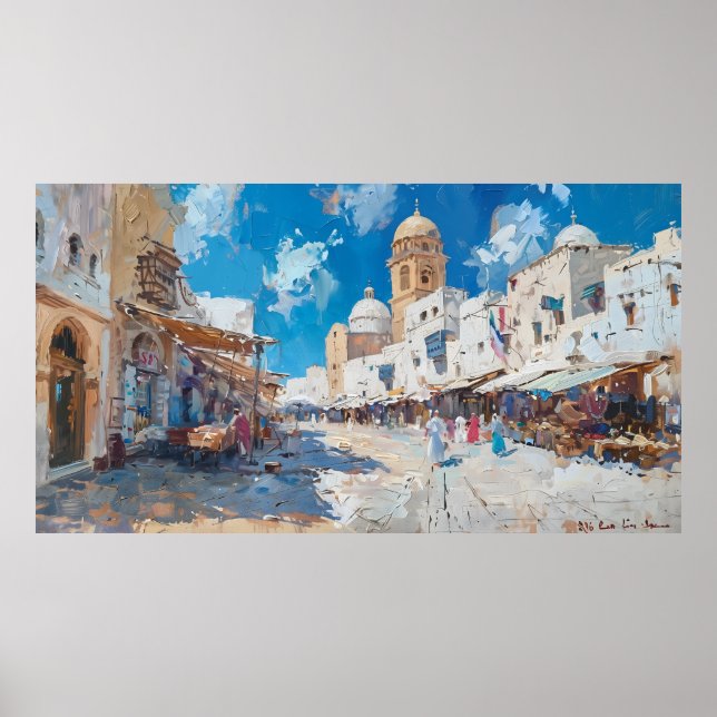 Poster Impressionist picture of Tunesia (Devant)