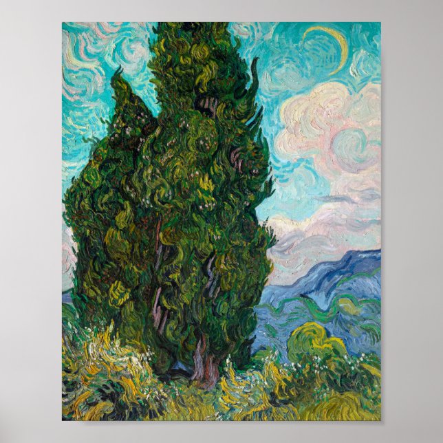 Poster Impressionnisme Vincent Van Gogh Célèbre Arts Visu (Devant)