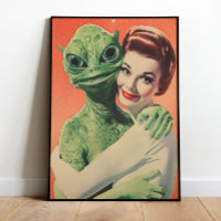Imprimable d'art mural d'aliens Art d'amour d'alie