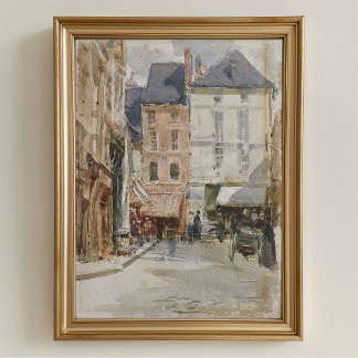 Poster Imprimable rue vintage