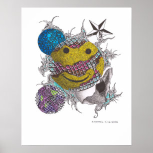 POSTER IMPRIMANTE 16X20 DE "HAPPY 1"