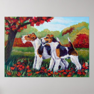 Poster Imprimante Wire Fox Terrier