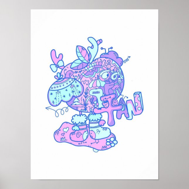 Poster Imprimantes Apple de Noël originales (Devant)