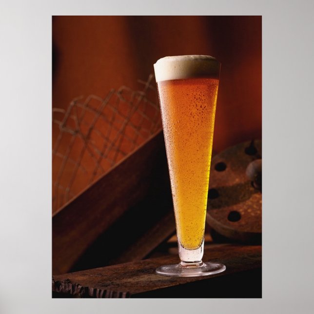 Poster Imprimantes d'affiches de bière en ambre (Devant)