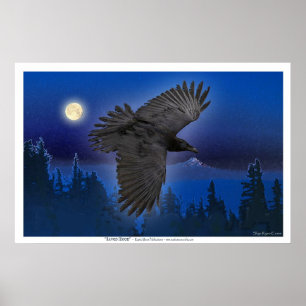 Poster Imprimantes d'art "RAVEN MOON"