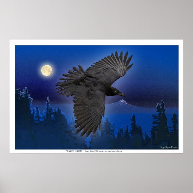 Poster Imprimantes d'art "RAVEN MOON" (Devant)