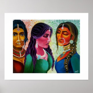 Poster Imprimations indiennes de Brides