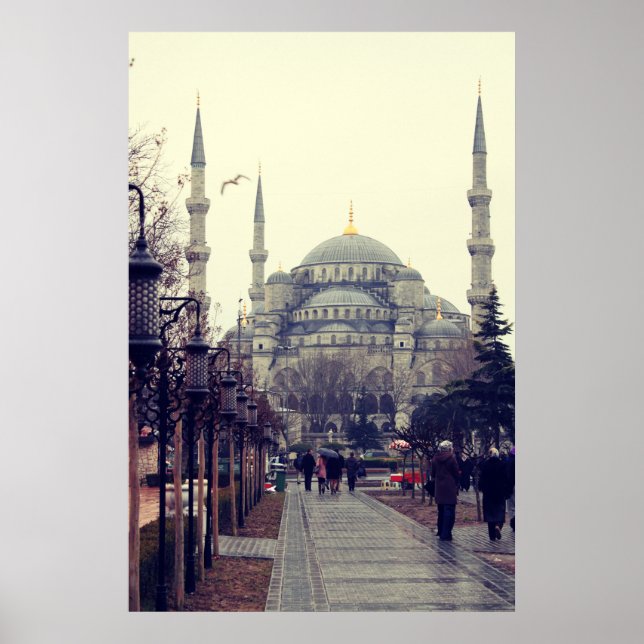 Poster Imprimé à Istanbul. Voyage photographie maison mur (Devant)