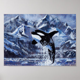 Poster Imprimé Art Orca