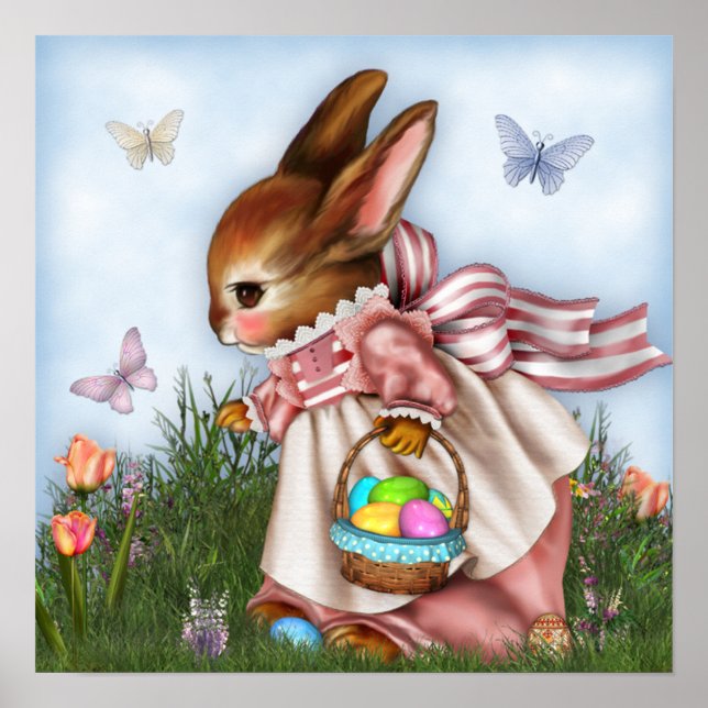 Poster Imprimé Bunny de Pâques (Devant)