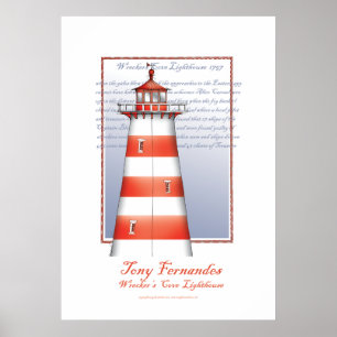 Poster imprimé d'art phare no 2, tony fernandes