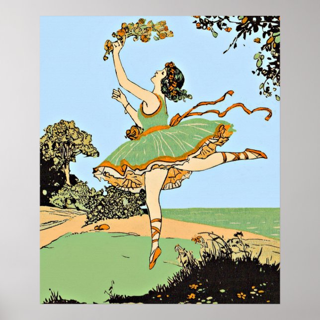 Poster imprimé de danseur joyeux (Devant)