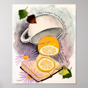 Poster Imprimé Échappé de l'anxiété